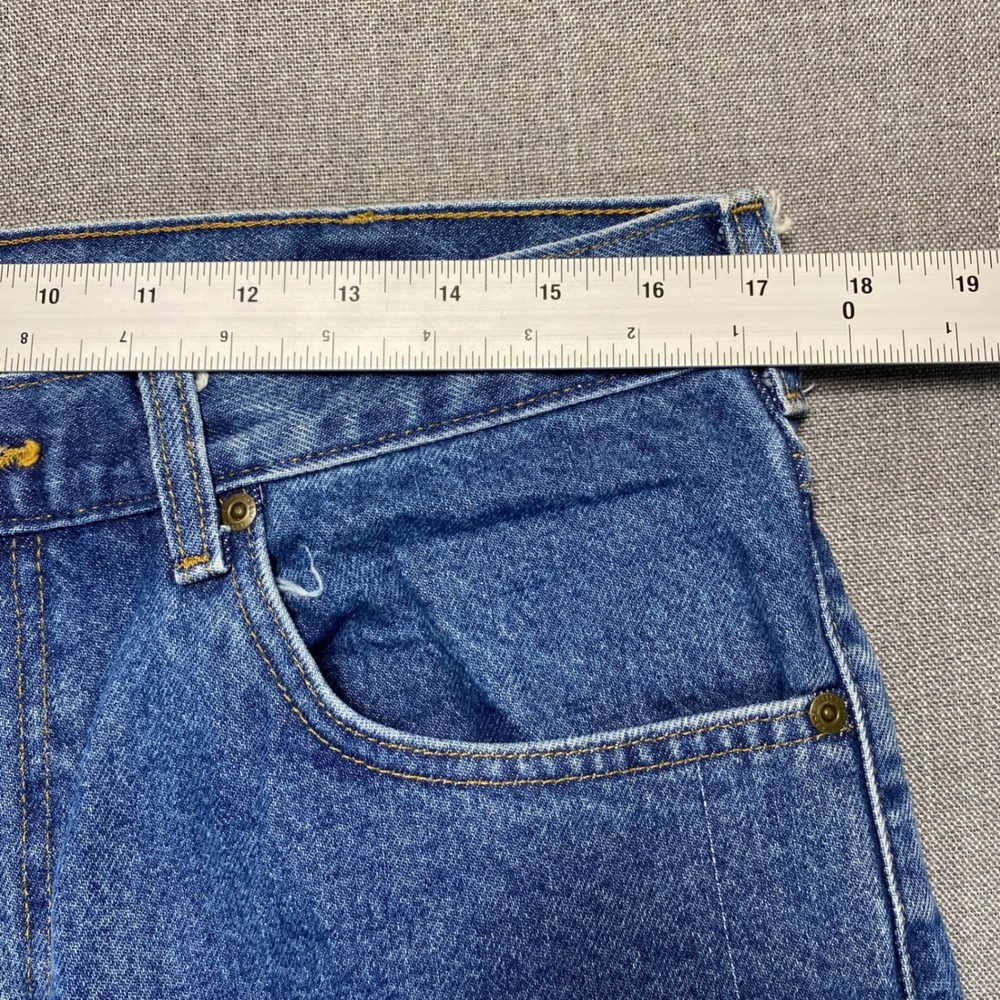 Carhartt B17-DST Relaxed Fit Tapered Leg Denim Jeans Dark Stone Blue Mens 36x32 - Picture 4 of 10
